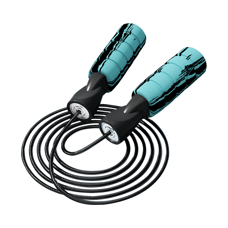 TS-4 컬러 그래피티/단색 폼 스폰지 손잡이 성인용 줄넘기